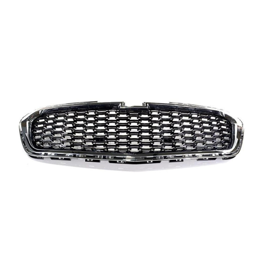 Replacement Black Chrome Plastic Front Center Grille (See compatibility Chart)