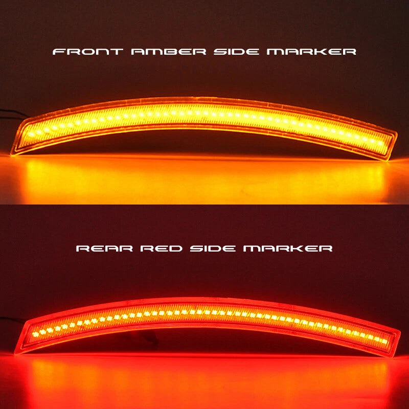 Set of 4 Smoke LED Side Marker Lights for Corvette C7 (2014–2019)
