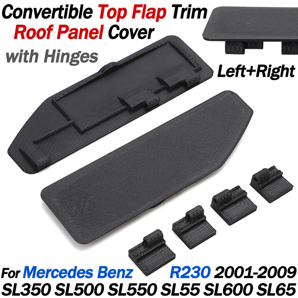 Convertible Top Flap Trim Roof Panel Cover for Mercedes SL350 SL500 SL600 (2002–2012)