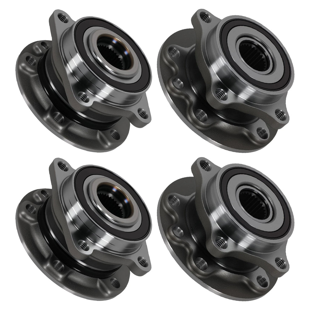 Set of 2 Front Rear Wheel Hub Bearing Assemblies for Chrysler 200 AWD (2015–2017)