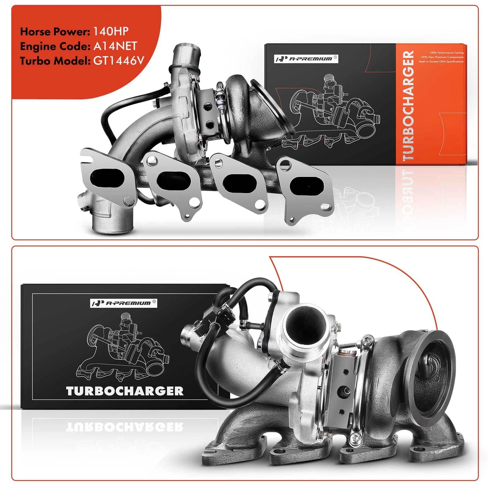 Turbocharger for Chevy Cruze, Sonic, Buick Encore 1.4L (2011–2016)
