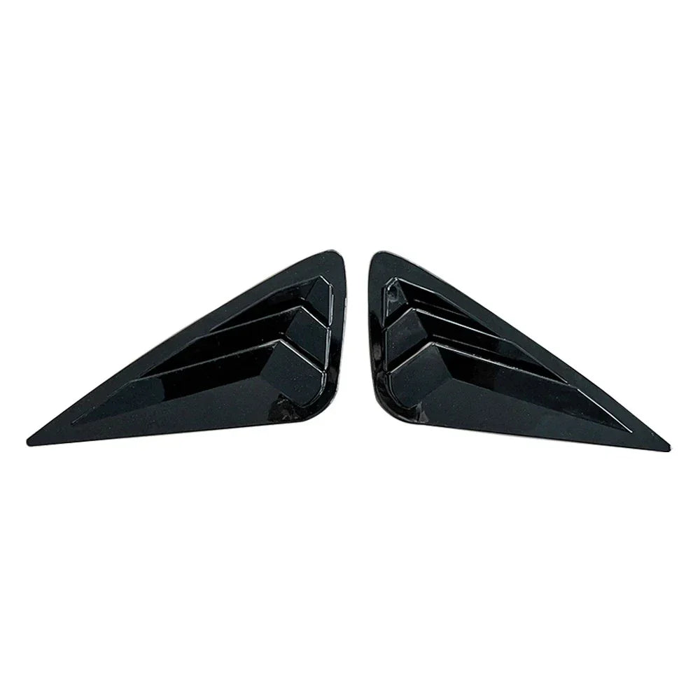 Gloss Black Rear Side Window Louver Shutter Cover Trim for Lexus NX(2015–2021)