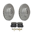 Hella Front Rotor & Bosch QuietCast Disc Brake Pad Kit for Benz W220 (2000–2006)
