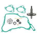 Water Pump Impeller Shaft Gear Rebuild Kit w/ Gaskets for Honda CR125R (1997–2004)
