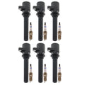 Set of 6 Ignition Coils & 6 Iridium Spark Plugs for Ford Mazda Mercury V6