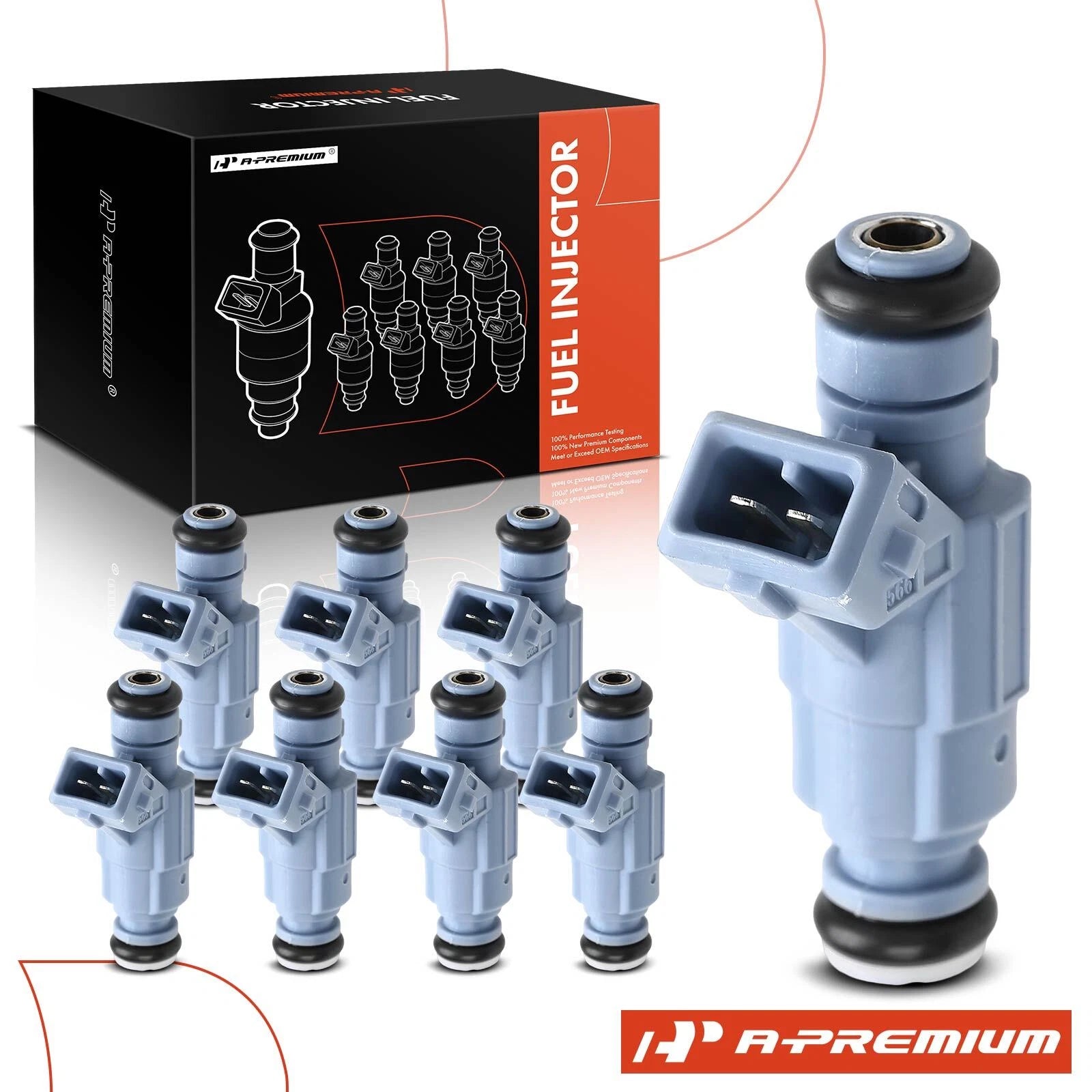 Set of 8 Fuel Injectors for Mercedes-Benz W220 E55 AMG S55 AMG (2003–2006)
