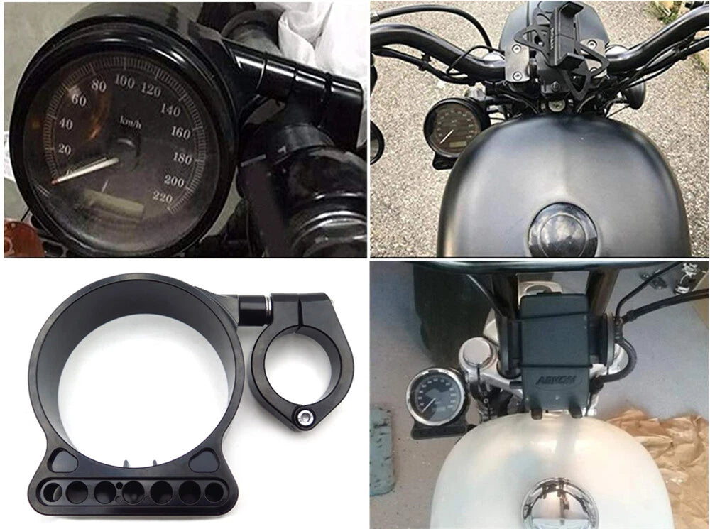 Side Mount Speedometer Relocation Bracket for Harley Sportster XL 883 1200 (2004–2023)