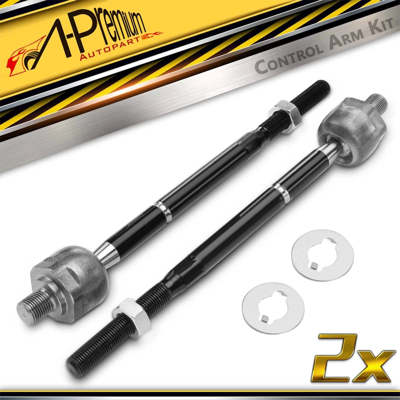 2X Inner Tie Rod End for Ford Explorer (2011–2017) Lincoln MKT (2013–2019)