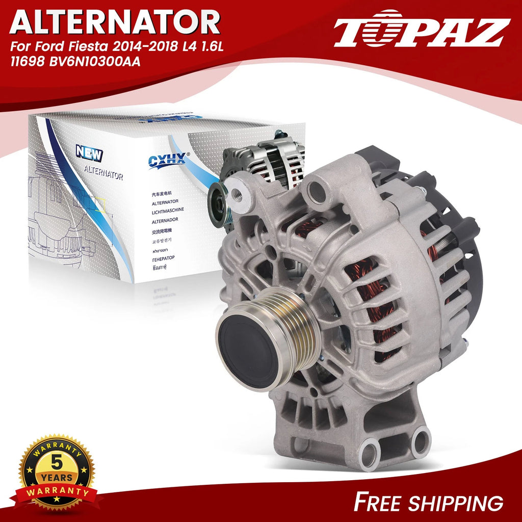 120A Alternator for Ford Fiesta (2014–2018) L4 1.6L