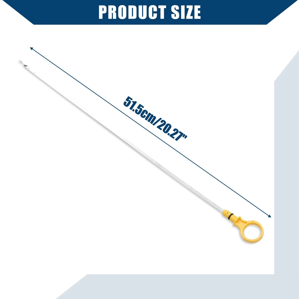 Engine Oil Level Indicator Dipstick for Ford Mustang F-150 (Metal Yellow)