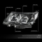 Black Clear Signal Headlights for Subaru Forester (2009–2013)