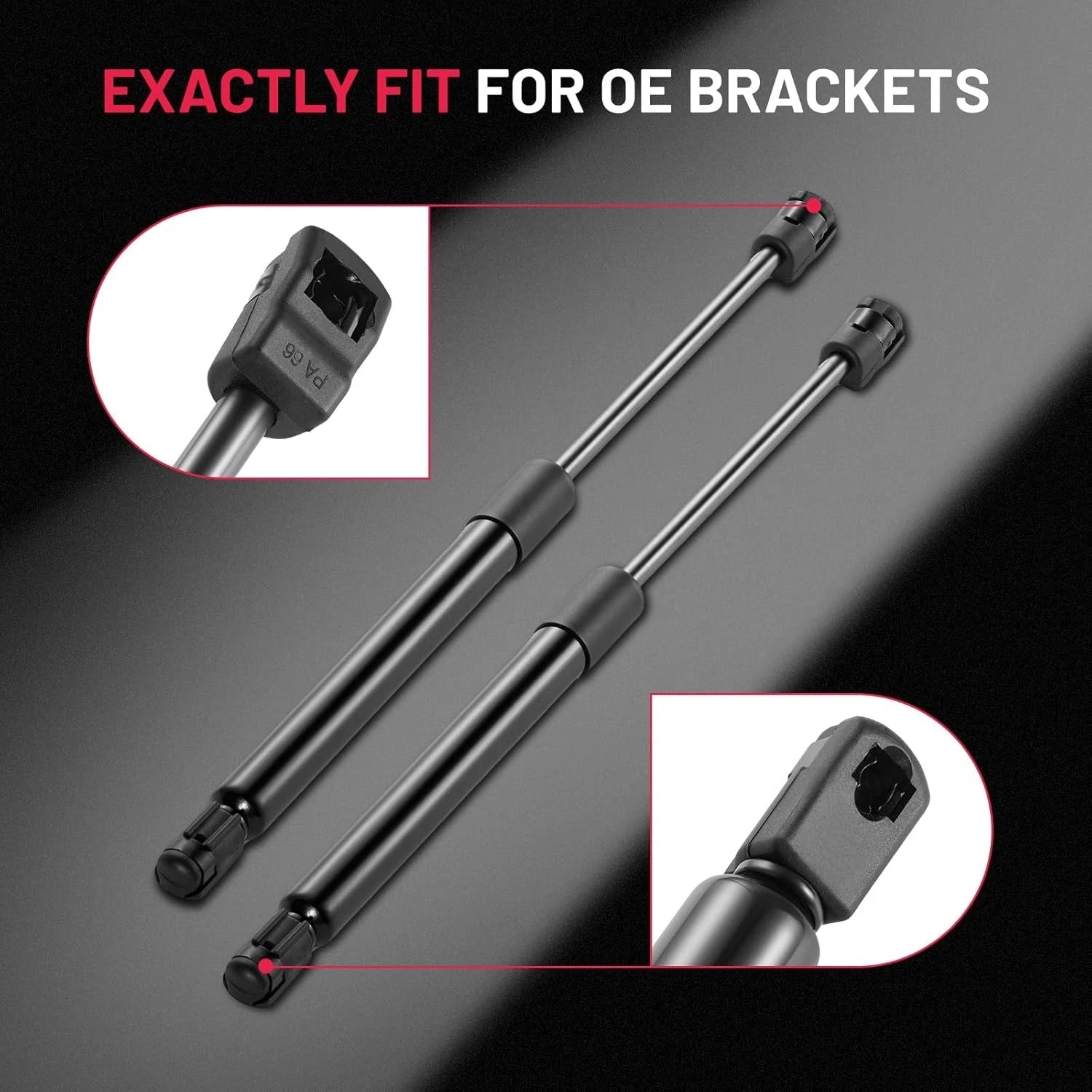 2 Front Hood Lift Support Struts for Chrysler 300 (2011-2018)