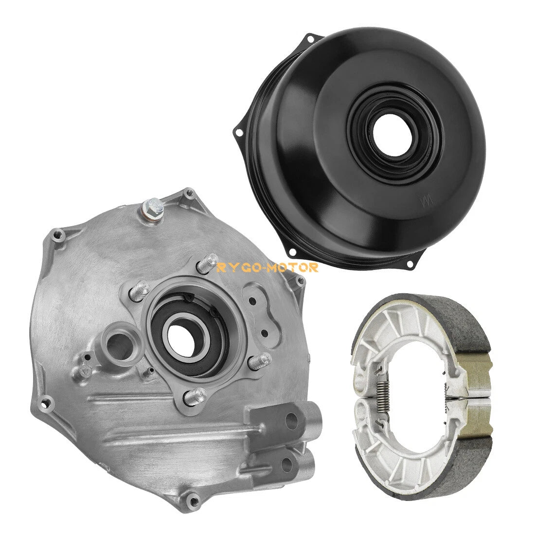 Rear Brake Drum Hub Plate Cover Shoes Bearing Seals for Honda Foreman 500 520 (2005–2023)