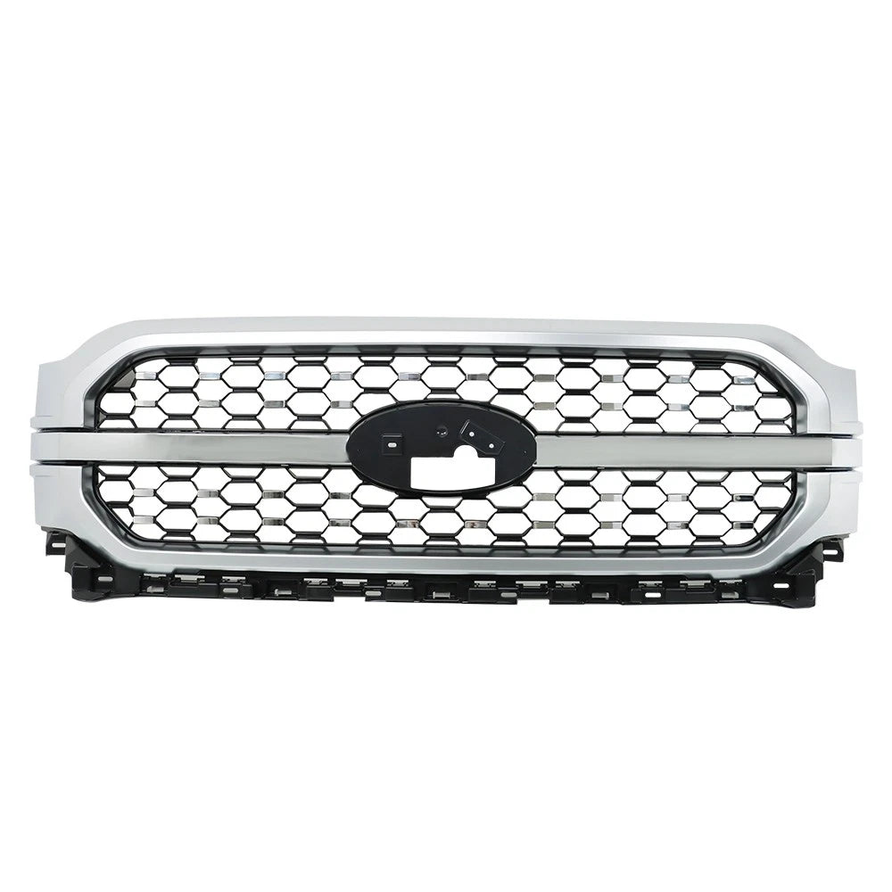 Chrome Front Upper Bumper Grille Assembly for Ford F-150 (2021â2023)
