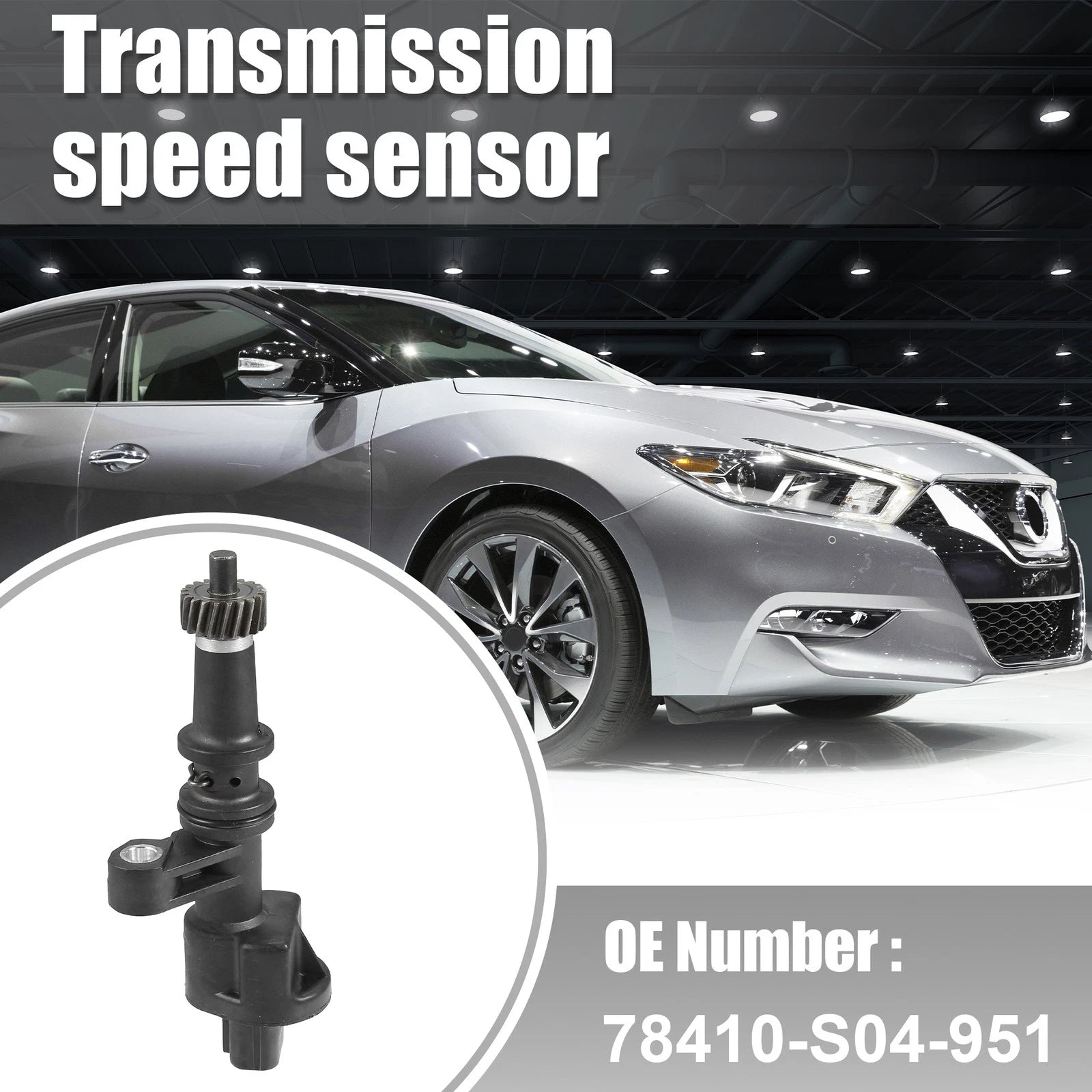 Transmission Speed Sensor for Honda Civic (78410S04951) 3 Pins Black