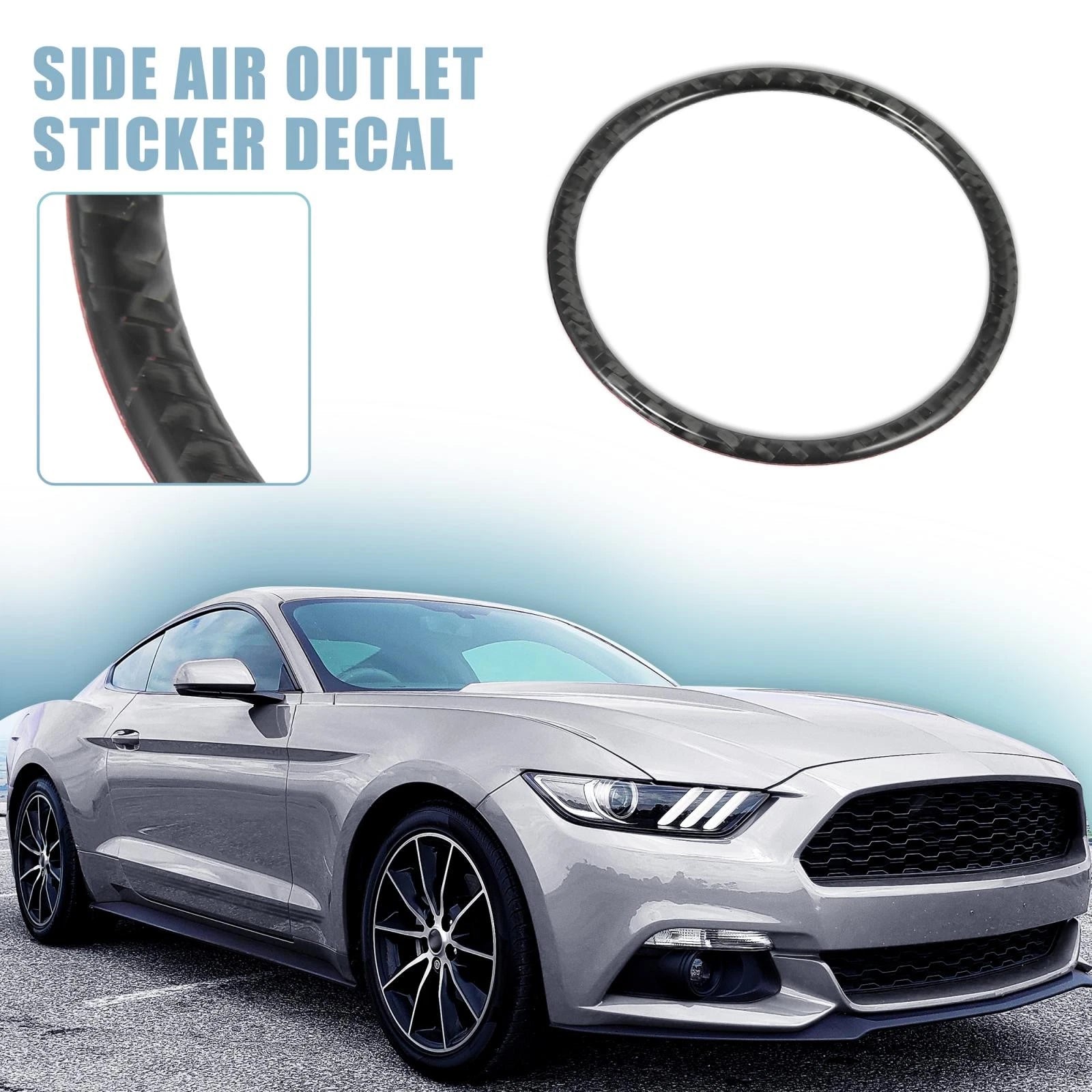2Pcs Door Speaker Rings for Ford Mustang (2015–2020) 724708653541