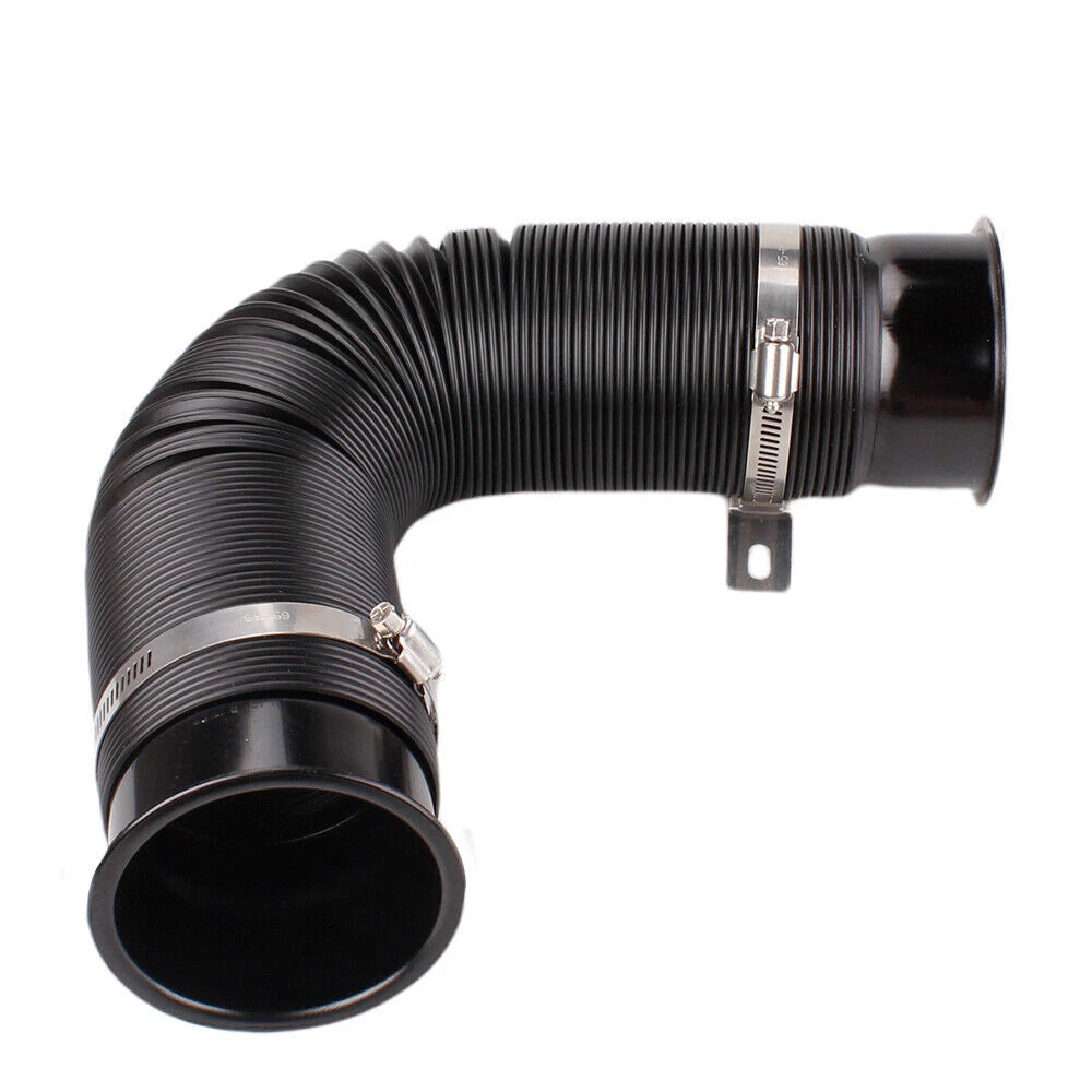 3" Flexible Cold Air Intake Hose Filter Pipe Kit for Universal Fit