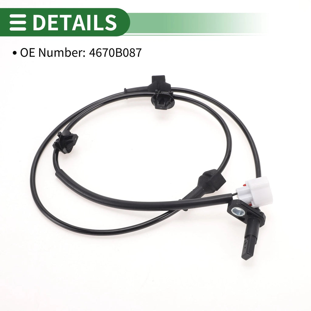 ABS Wheel Speed Sensor No. 4670B087 for Mitsubishi Mirage (2014–2021)