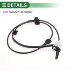 ABS Wheel Speed Sensor No. 4670B087 for Mitsubishi Mirage (2014–2021)