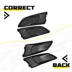 2X Front Bumper Fog Light Lamp Covers for Chevrolet Sonic (2012–2016)