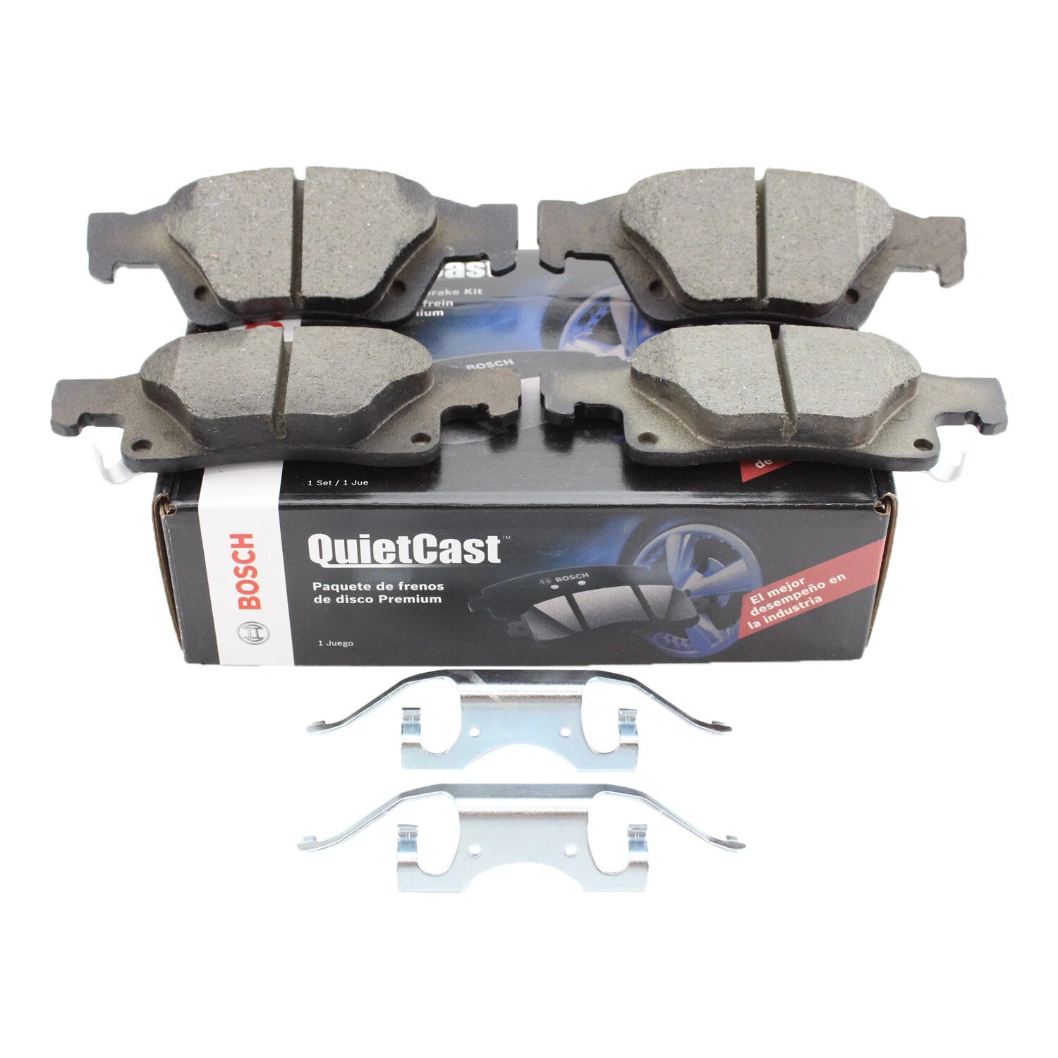 Set of 4 Bosch QuietCast Rear Ceramic Brake Pads for Durango Grand Cherokee (2011–2020)