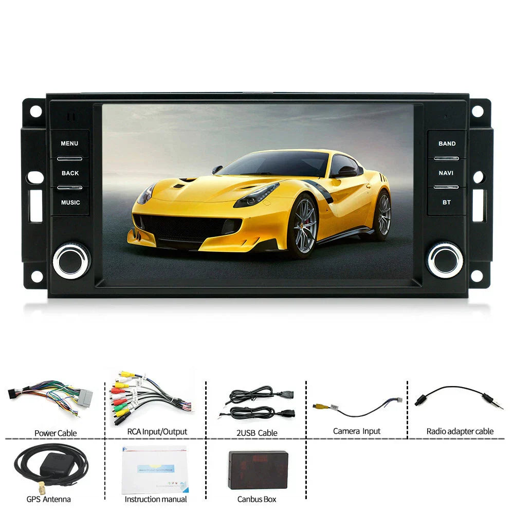 7" Car Stereo Radio GPS Navigation WIFI for Jeep Wrangler (2011-2023)