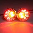 Clear LED Running Brake Turn Signal Indicator Light Set for Harley XL 883 1200 (1992–2017)