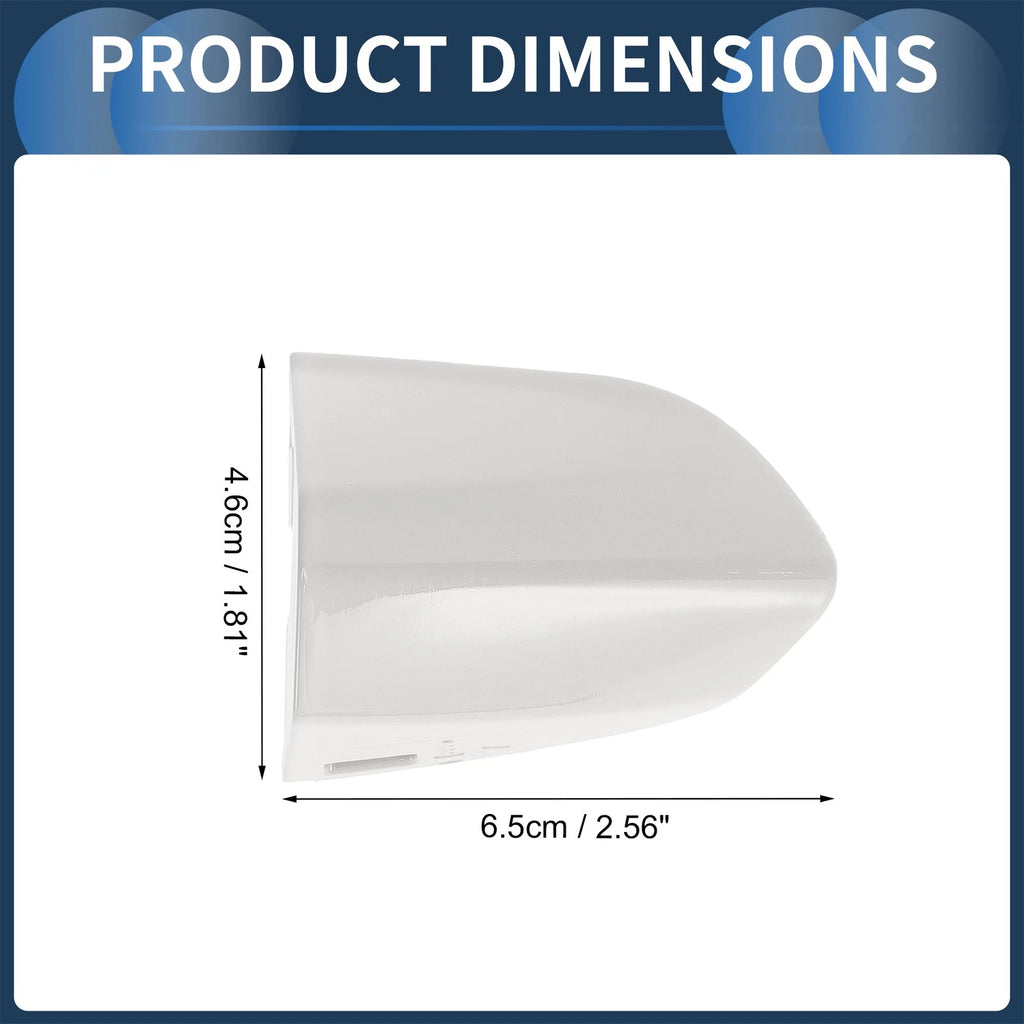 Door Handle Cover Front Left for Ford Mustang (2015–2020) ABS White
