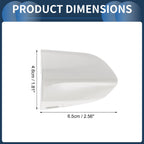 Door Handle Cover Front Left for Ford Mustang (2015–2020) ABS White