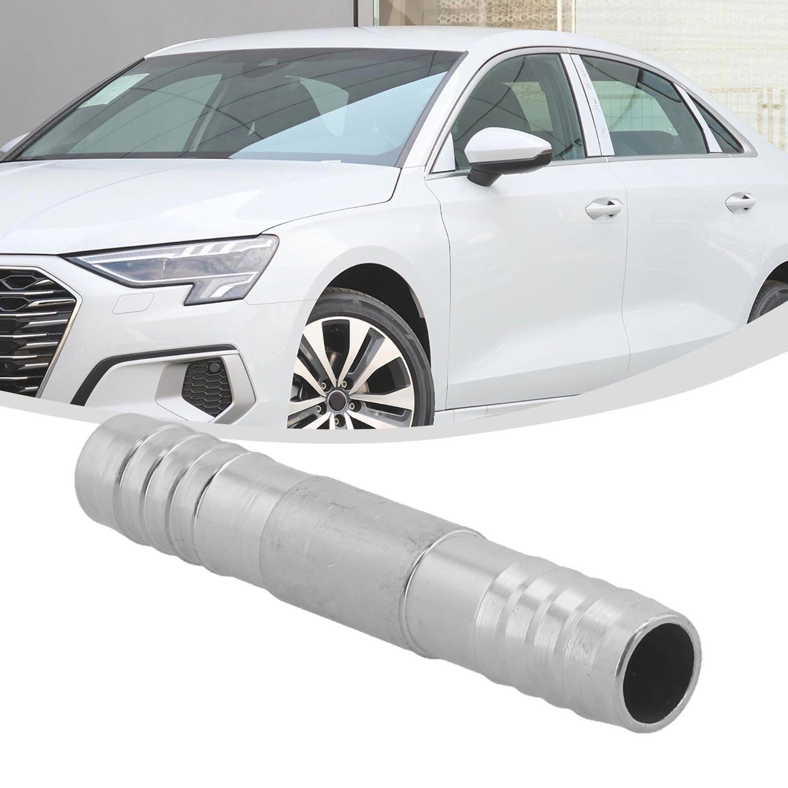 16mm Aluminum A/C Hose Barb Straight Splice Fitting for