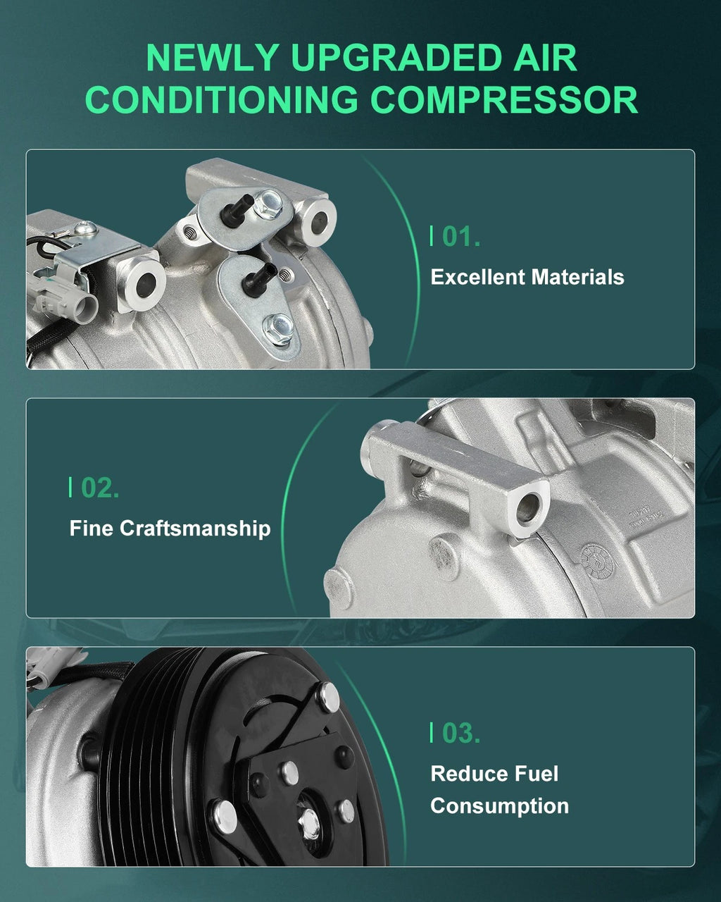 A/C Compressor for Toyota Sienna (2004–2007) CO 10854C