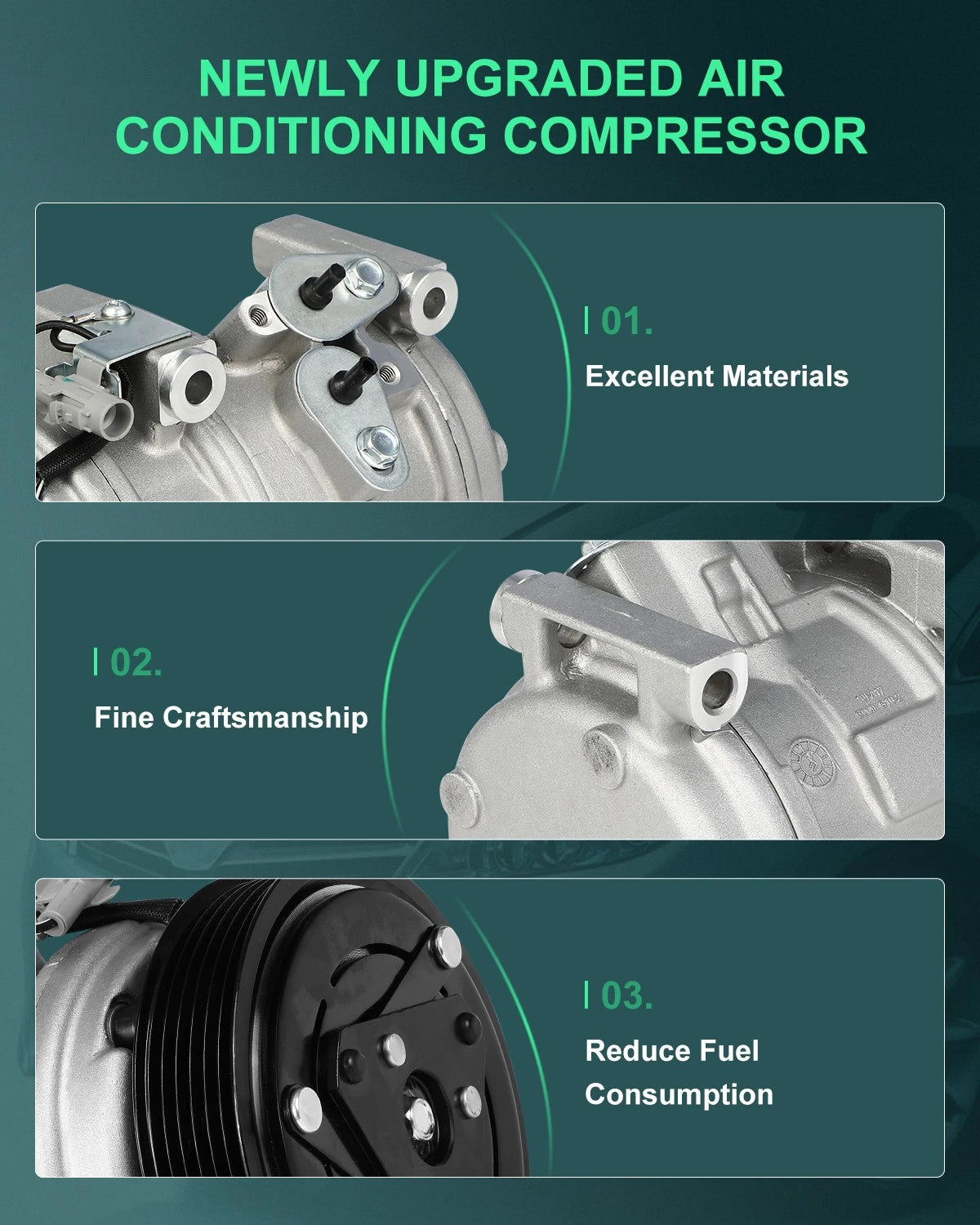 A/C Compressor for Toyota Sienna (2004–2007) CO 10854C