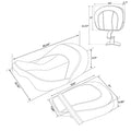 Driver Passenger Seat Backrest for Harley CVO Street Road Glide (2009–2023)