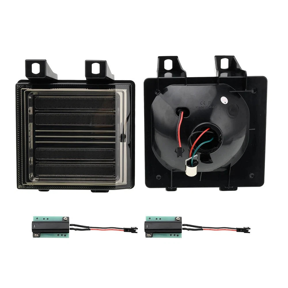 Smoked Switchback LED Signal Blinker Corner Light for Chevrolet GMC Pickup