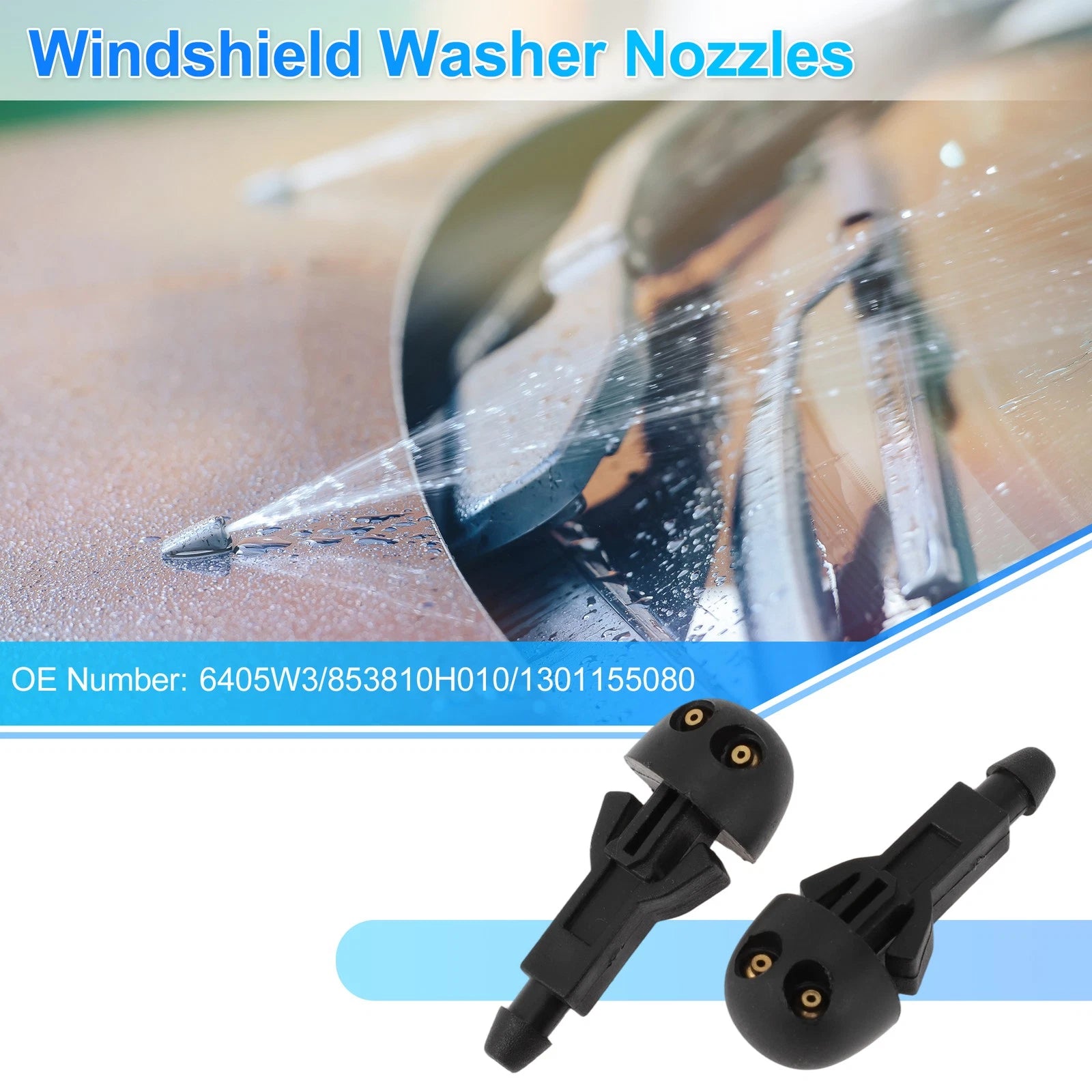 Windshield Washer Nozzle for Toyota Aygo/Citroen C1 (2005–2014) No.6405W3