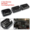 3PC A/C Air Heater Dash Bezel Vents for Dodge Ram 1500 2500 3500 (1998–2002)