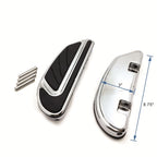Chrome Airflow Footboard Kit for Harley Softail (2000–2017), Touring (1986–2017)