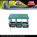 3 Hole Chicken Nesting Box with Metal Legs for Chickens (Roll Away)
