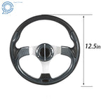 13 Inch Carbon Fiber Steering Wheel for Yamaha EZGO Club Car (1998–2017)