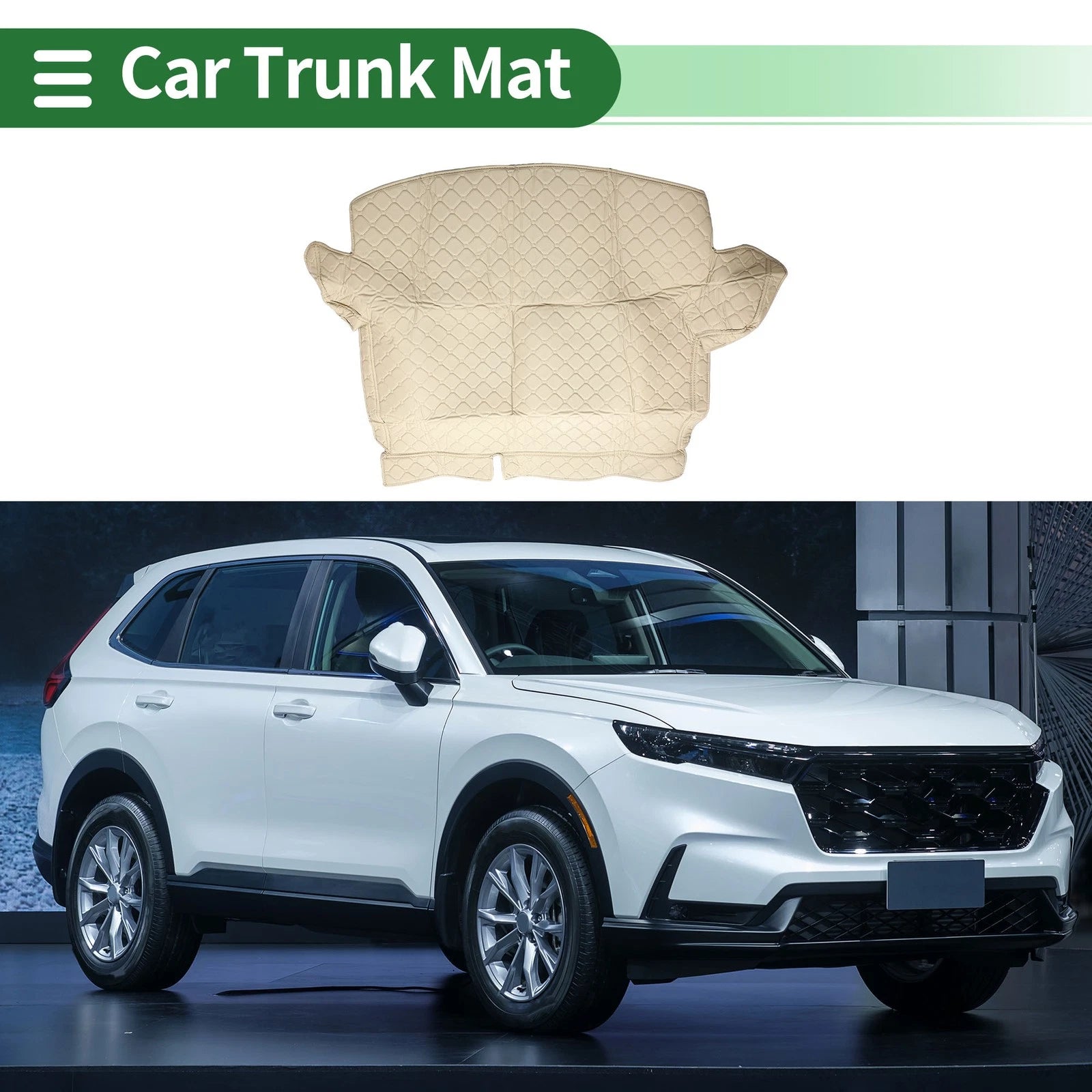 Cargo Liner Rear Trunk Mat for Honda CR-V Hybrid (2017–2021) Beige XPE