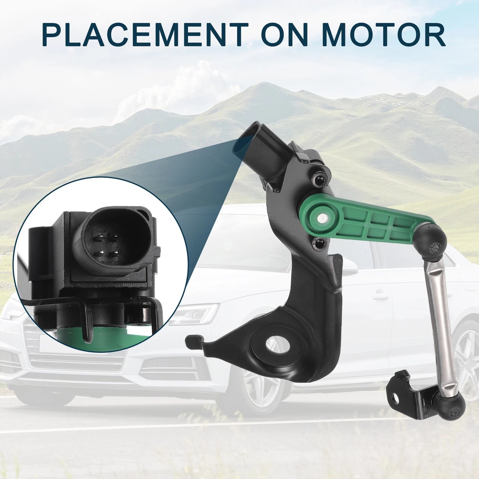 Air Suspension Ride Height Level Sensor for Audi A4 (2009–2016) 8K0941310C Rear