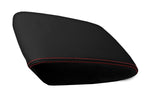 Leather Synthetic Console Armrest Cover for Acura MDX (2014–2020) Red Stitch
