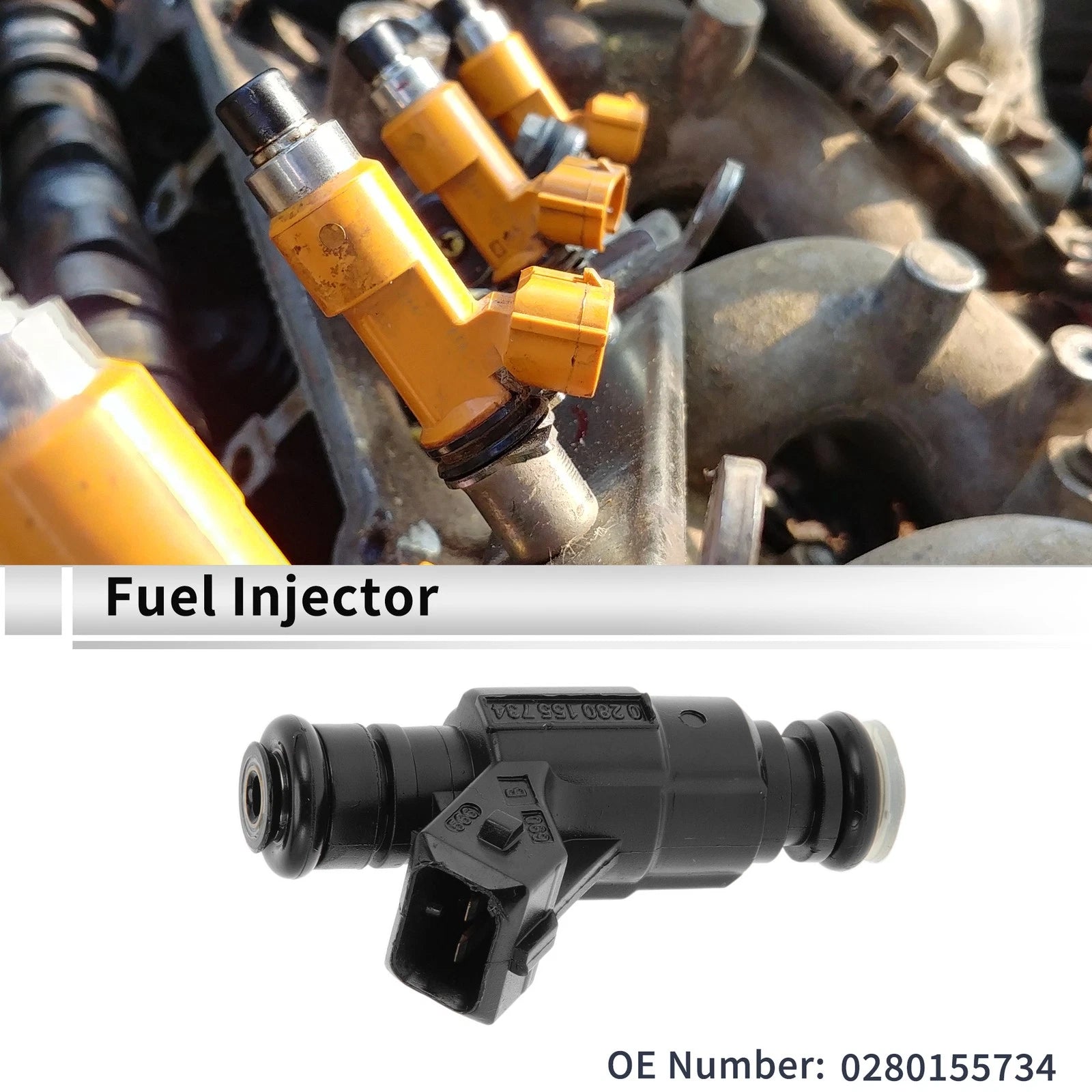 1Pc Fuel Injector No.0280155734 for Ford Explorer (1997–1998)