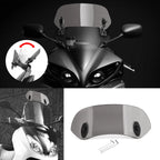 Adjustable Clip On Windshield Extension Spoiler for Motorcycle