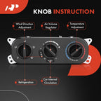 A/C Control Panel for Jeep Wrangler JL (2018-2023)