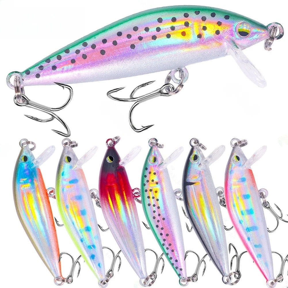 Fishing Lure 5cm with Eye-catching Hues for Outdoor Sport Fishing
