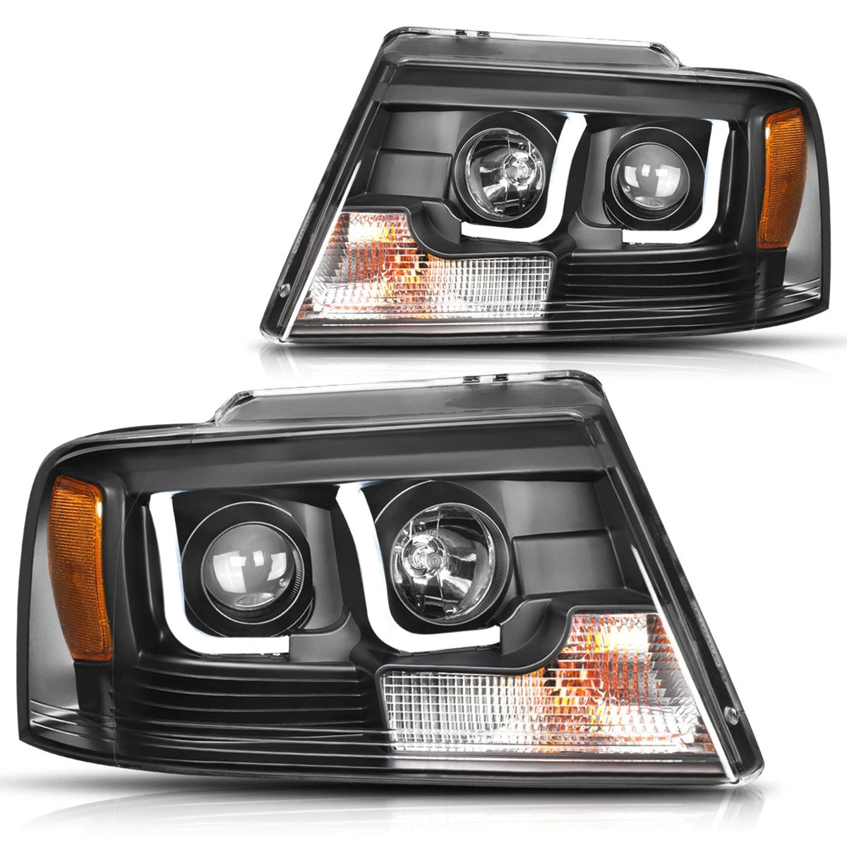 LED DRL Projector Headlight for Ford F150/Lincoln Mark LT (2004–2008)