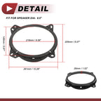 2X Speaker Spacer Ring Adaptor for Toyota Tacoma (2005–2015) 6.5"