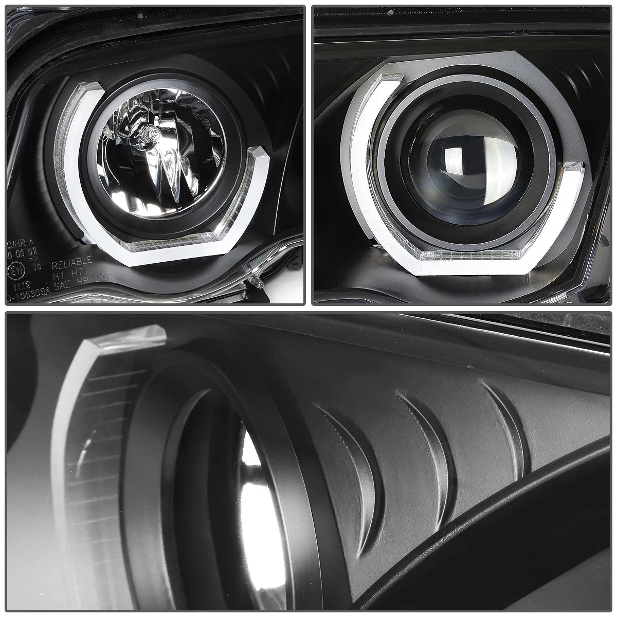 LED Turn Signal Projector Headlight Lamp for BMW E46 (1996–2003)