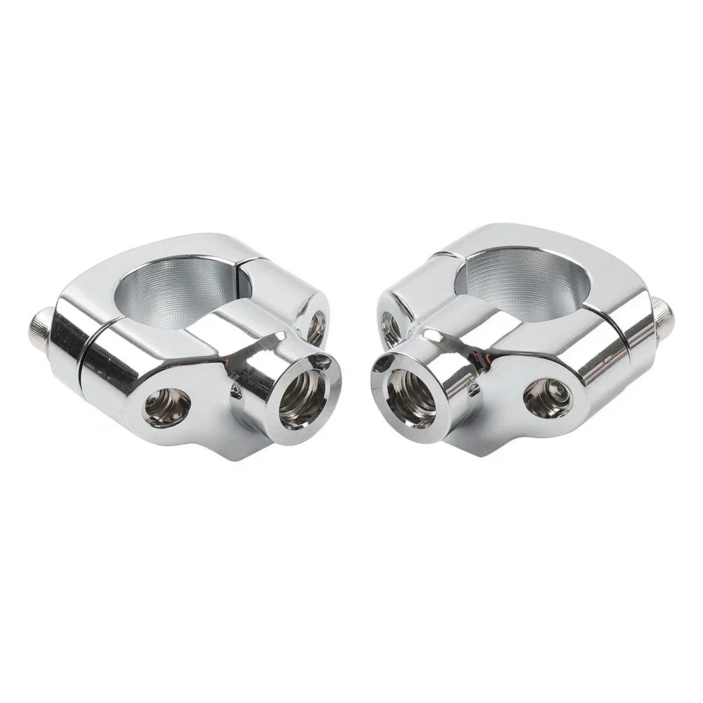 1.25" Handlebar Risers for Harley Softail FXSTC Custom (2006-Current) Chrome